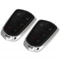 Ocpty 2 Pcs Flip Key Entry Remote Control Uncut Fob Shell Case Replacement For Cadillac 2014 2019 Srx 3 Button Fccid Hyq2ab By