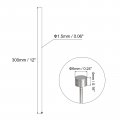 Uxcell Straight Ejector Pins 1 5mm 16 Dia 65mn Steel Round Tip Punch 300mm 12 Long For Mechanical Maintenance 5pcs