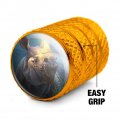 Rhino Glowing Horn Valve Stem Caps For Tire Rim Wheel Aluminum Yellow