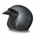 Daytona Helmets 3 4 Shell Open Face Motorcycle Helmet A Dot Approved Gun Metal Flake L 