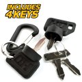 1018263-01 Starter Ignition Switch For Club Car 4 Pin Golf Cart With Protective Umbrella Key Mounting Hardware And Keys
