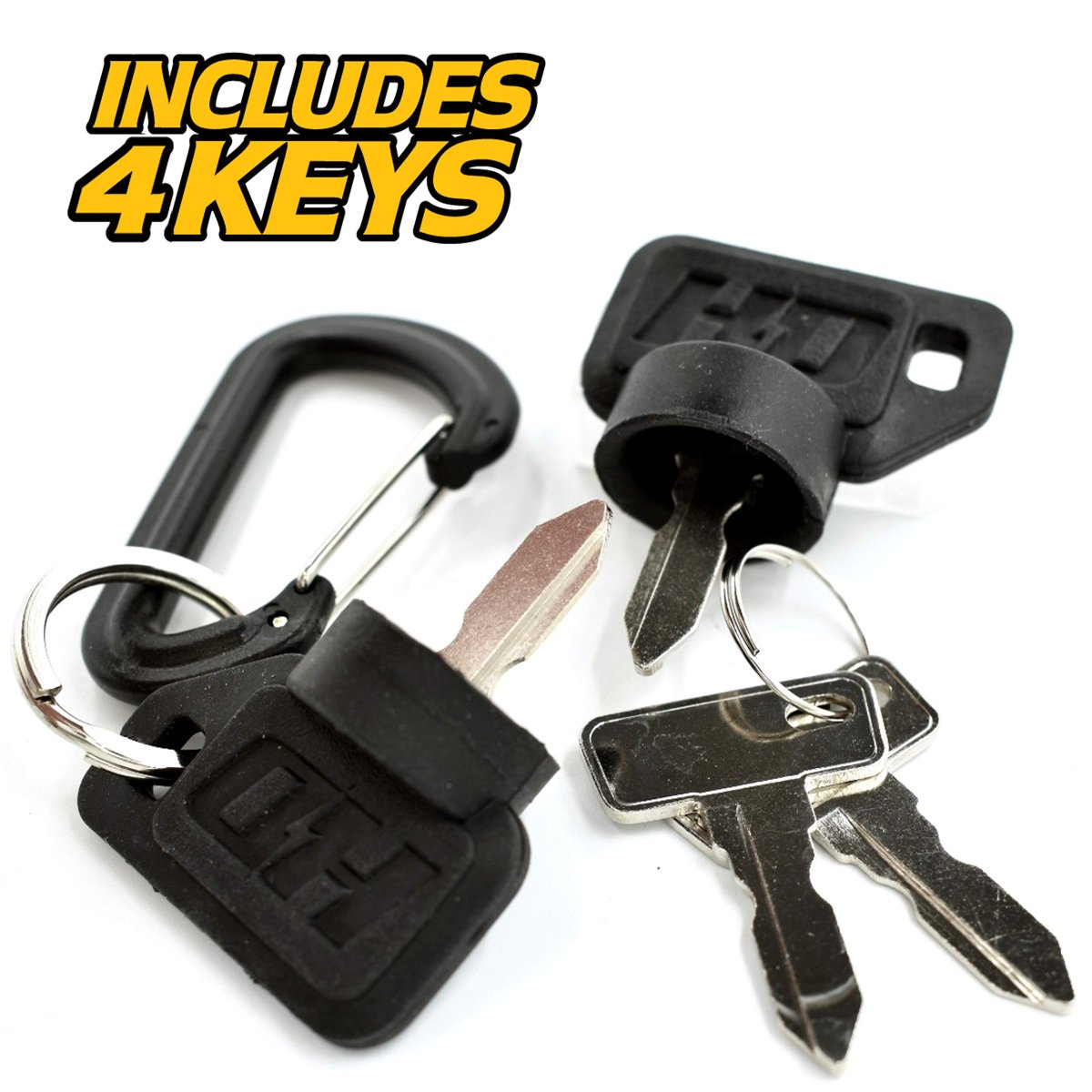 1018263-01 Starter Ignition Switch For Club Car 4 Pin Golf Cart With Protective Umbrella Key Mounting Hardware And Keys