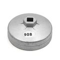 Uxcell 90mm 15 Flutes Metal Oil Filter Cap Wrench Socket Remover Tool For Auto Car