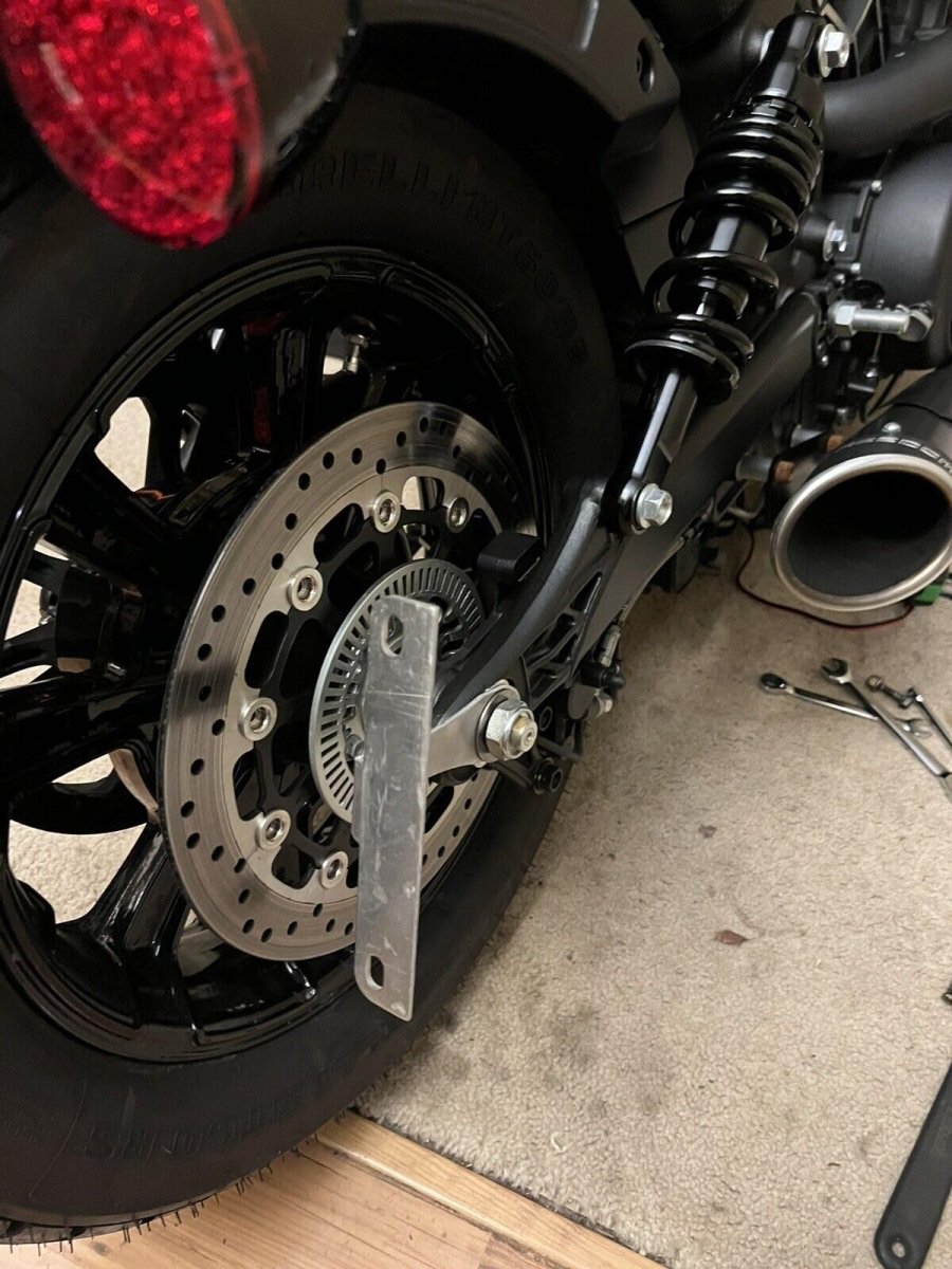 Eaccessories Ea Flat License Plate Relocation Holder Bracket For Bobber Chopper Custom Rear Axle Tag Mount Lightweight Highly