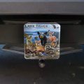 Lake Tahoe California Nevada Animals Bear Cougar Deer Trailer Hitch Cover For 1 25 In Receivers Black Abs Plastic With Uv