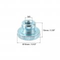Uxcell Knurled Thumb Nuts 8pcs M5 Carbon Steel Nut High Head Through Hole For 3d Printer Part Light Blue