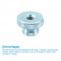 Uxcell Knurled Thumb Nuts 8pcs M5 Carbon Steel Nut High Head Through Hole For 3d Printer Part Light Blue