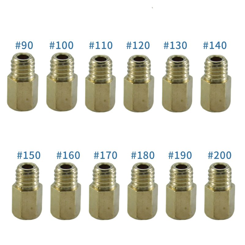 Poseagle 12 Pcs Carburetor Main Jet Kit For Mikuni Vm Tm Carb 90 100 110 120 130 140 150 160 170 180 190 200 Power Jets