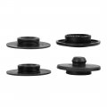 X Autohaux 16 Sets Universal Car Floor Mat Clips Fixing Retainers Anti-slip Buckle Fastener Holder Black