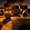 8 Pods Magnetic Amber Rock Lights 49 Wide Beam Led Chips Ip67 Waterproof Undercarriage Lighting With 13 1 Ft Extension Wires 