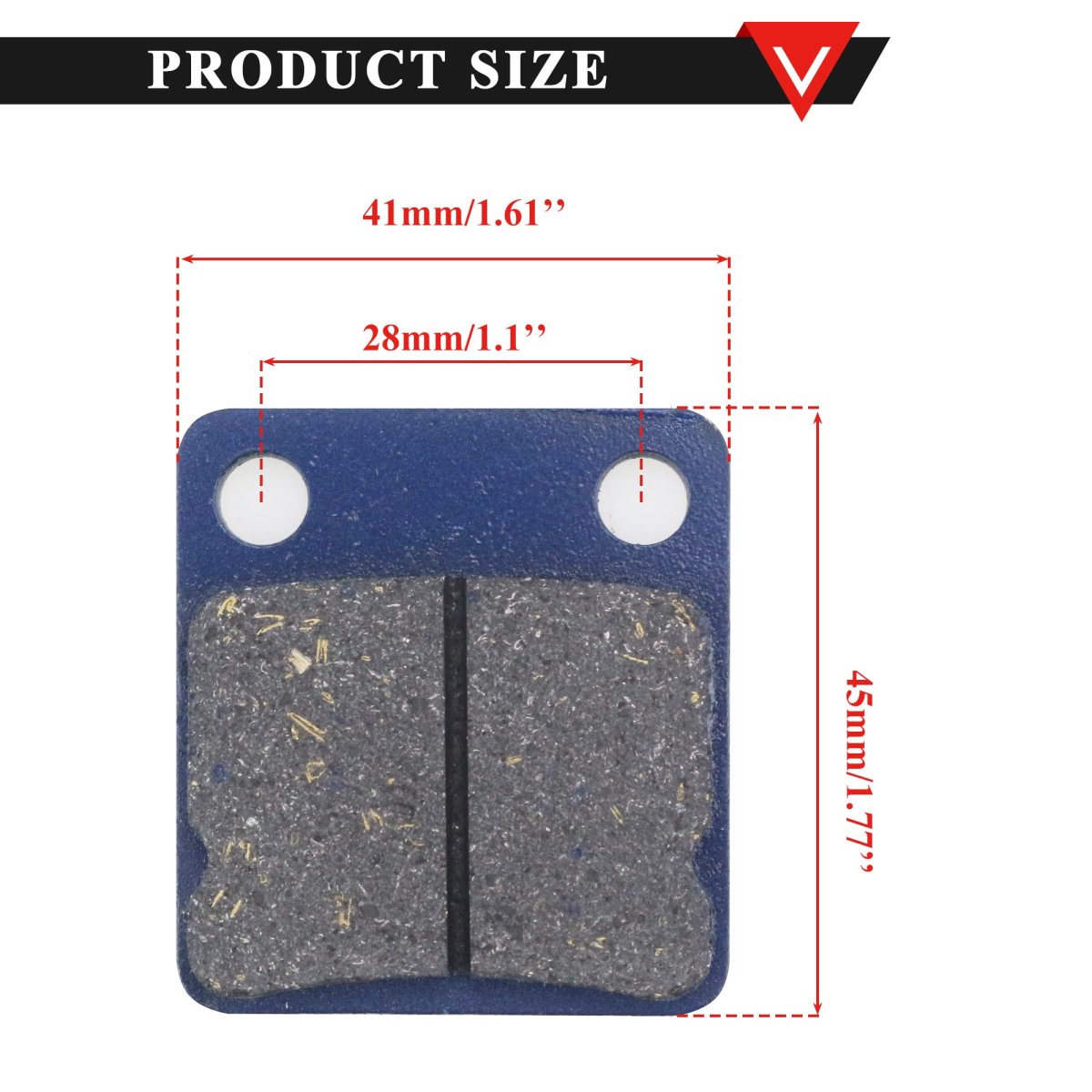 Pro Bat Rear Disc Brake Shoes Pads Chinese Atv Fit Quad Dirt Pit Bike Go Kart Buggy 50cc 70cc 110cc 4pcs Blue