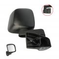 Ocpty Black Right Side Mirror Fit For 2003-2006 Jeep Wrangler Textured Glass Manual Folding