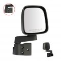 Ocpty Black Right Side Mirror Fit For 2003-2006 Jeep Wrangler Textured Glass Manual Folding