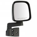 Ocpty Black Right Side Mirror Fit For 2003-2006 Jeep Wrangler Textured Glass Manual Folding