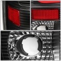 Auto Dynasty For 99-07 Ford Super Duty Red 3d Led C-bar Tail Lights 3rd Third Brake Lamp Black Clear 