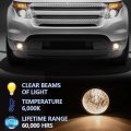 G-plus Fog Lights Assembly Compatible With 2005-2011 Toyota Tacoma 2007-2013 Tundra Cleara Lens