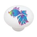 Fancy Fish High Gloss Ceramic Drawer Knob 