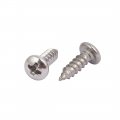 Uxcella M4x12mm 304 Stainless Steel Phillips Round Pan Head Self Tapping Screws 150pcs