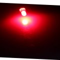 New Lon0167 100pcs 3mm Round Top Red Emitting Diode Led Luminous Light Runde Oberseite Rotes Leuchtendes Licht Der