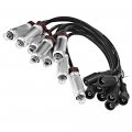 7mm Spark Plug Wire Set W Heat Shield 8 For Round Coils Stamped 19005218 Chevrolet Cadillac Gmc Replace 12656210 12622553 748gg 