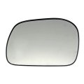 Door Mirror Glass For Ford Excursion 2000 To 2005 Clear Plastic Manual Adjustment With Backing Plate Front Position 