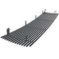 Off Roader Egrille For Ford Bronco F-150 F-250 F-350 1987-1991 Main Upper Stainless Steel Black 8x6 Horizontal Billet Grille
