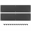 2pcs Door Kick Plate 4 X 16 Inches Aluminum For Exterior Front Or Back Avoid The From Kicking Black 