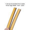 Uxcell Foam Tape Adhesive Weather Stripping 9mm Wide 2mm Thick 2 5 Meters Long Brown 3pcs