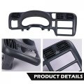 G-plus Dash Trim Bezel Cover Dark Gray Compatible With Blazer Jimmy Sonoma S10 1998 1999 2000 2001 2002 2003 2004