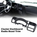 G-plus Dash Trim Bezel Cover Dark Gray Compatible With Blazer Jimmy Sonoma S10 1998 1999 2000 2001 2002 2003 2004