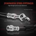 A-premium Rear Driver And Passenger Side Brake Hydraulic Hose Compatible With Select Mazda Models 6 2009-2013 Cx-5 2013-2015