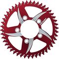 252zr-42 Red 42 Tooth Rear Sprocket For Sport Motorcycles Cat5 Aluminum Racing 525 Size 
