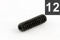 Allparts Gs-0002-003 Pack Of 12 Black 4-40 Bridge Height Screws 