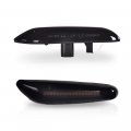 G-plus Front Side Marker Turn Signal Lights Assembly Driver Passenger Chrome Bezel Lamps Pair 63137165741 63137165742