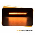 G-plus Front Side Marker Turn Signal Lights Assembly Driver Passenger Chrome Bezel Lamps Pair 63137165741 63137165742