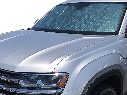 Custom Fit Windshield Sun Shade For Volkswagen Atlas Suv 2018 2019 2020 2021 2022 2023 Silver Series 3 Layer Construction