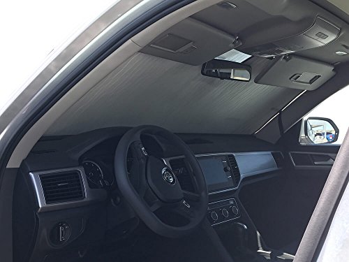 Custom Fit Windshield Sun Shade For Volkswagen Atlas Suv 2018 2019 2020 2021 2022 2023 Silver Series 3 Layer Construction