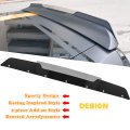 Rear Wickerbill Spoiler For Dodge Challenger 2008-2014 Srt Rt Hellcat Scat Pack Model 2-piece Wicker Bill Add-on Style With