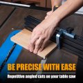 Powertec 71768 Telescoping Fence Extendable To 34 Miter Gauge For Woodworking
