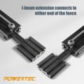 Powertec 71768 Telescoping Fence Extendable To 34 Miter Gauge For Woodworking