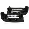 Hecasa Pair Led Fog Light Assembly For 2015-2022 Dodge Charger Replacement 68214428ab 68214427ab Driver Passenger Side Clear