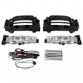 Hecasa Pair Led Fog Light Assembly Compatible With 2015-2022 Dodge Charger Replacement For 68214428ab 68214427ab Driver
