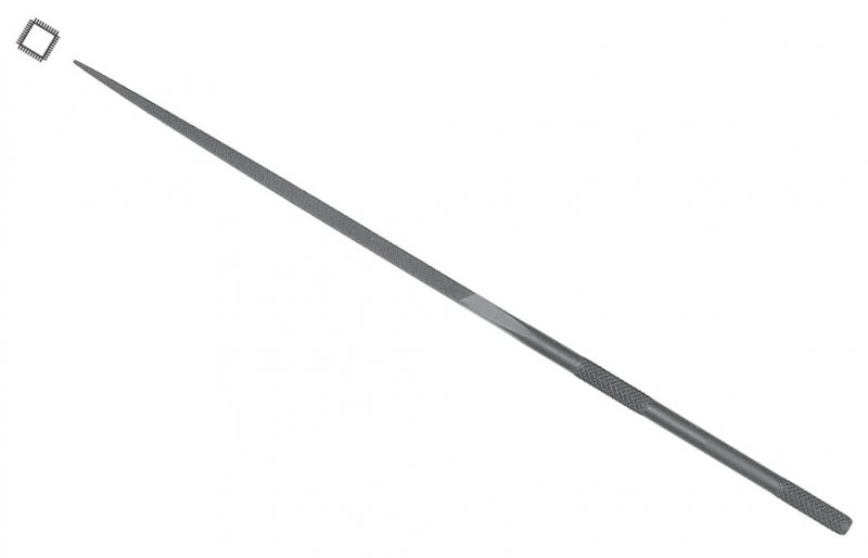 Grobet Swiss Pattern Needle File 7-3 4 Inch Square Cut