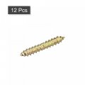 Uxcell 4x11mm Hanger Bolts 12pcs Double Ended Self-tapping Thread Wood To Dowel Screws For Connecting