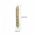 Uxcell 4x11mm Hanger Bolts 12pcs Double Ended Self-tapping Thread Wood To Dowel Screws For Connecting