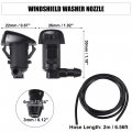 Uxcell 1 Set Windshield Washer Water Nozzle Spray No 8538104030 8538104010 For Toyota Tacoma Base Pre Runner S-runner 2001-2004
