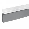 Frost King Silver Aluminum Vinyl Sweep For Doors 36 In L X 2 