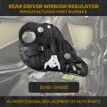 83481-d5000 Rear Passenger Side Power Window Regulator With Panel