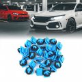 Uxcell 30pcs Plastic Rivet Blue Bumper Fender Fastener Clips Retainer For Hyundai Kia 87756-1f000