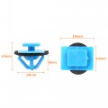 Uxcell 30pcs Plastic Rivet Blue Bumper Fender Fastener Clips Retainer For Hyundai Kia 87756-1f000